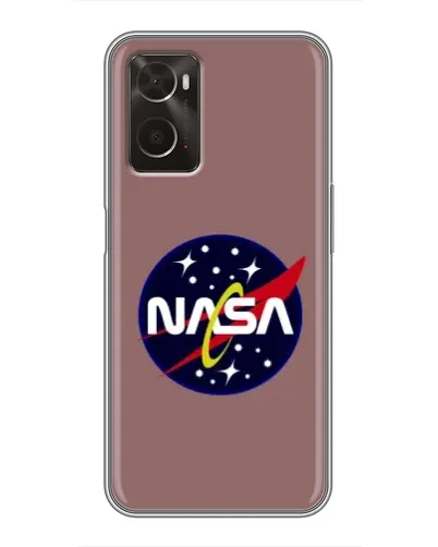 Чехол для OPPO A96 с картинкой «NASA — ретро космос» Чехол для OPPO A96 с картинкой «NASA — ретро космос»