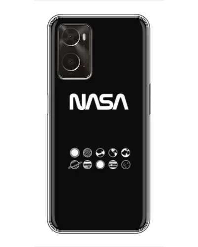 Чехол для OPPO A96 с картинкой «NASA — технический принт» Чехол для OPPO A96 с картинкой «NASA — технический принт»