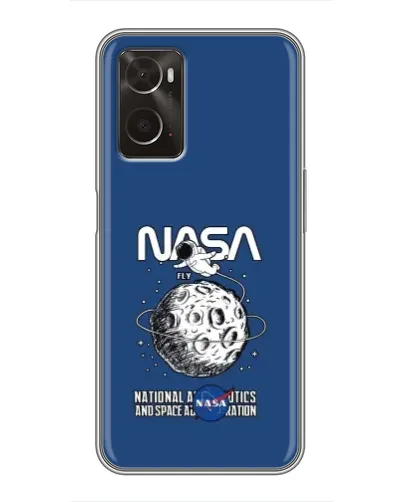 Чехол для OPPO A96 с картинкой «NASA — лунная миссия» Чехол для OPPO A96 с картинкой «NASA — лунная миссия»