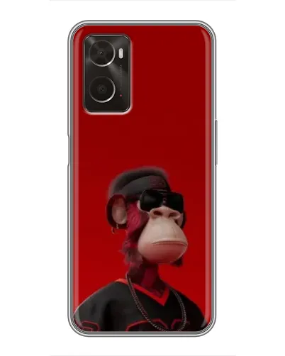 Чехол для OPPO A96 с картинкой «Bored Ape в красном» Чехол для OPPO A96 с картинкой «Bored Ape в красном»