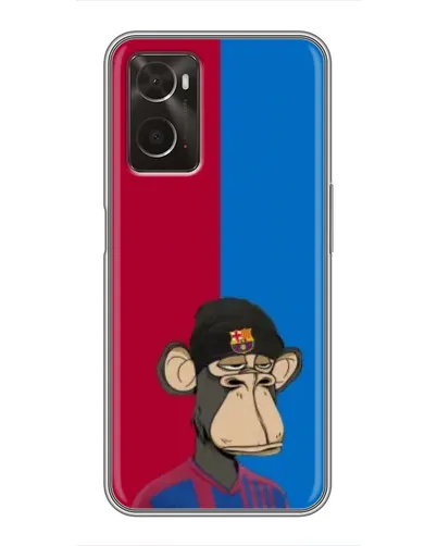 Чехол для OPPO A96 с картинкой «Bored Ape — фанат Барсы» Чехол для OPPO A96 с картинкой «Bored Ape — фанат Барсы»