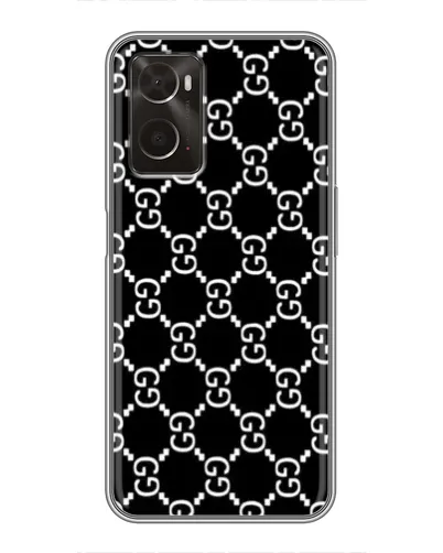 Чехол для OPPO A96 с картинкой «Gucci — сетчатый паттерн»