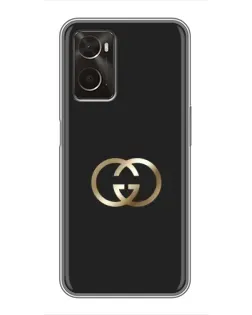 Чехол для OPPO A96 с картинкой «Минимализм Gucci»