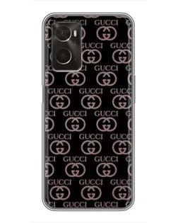 Чехол для OPPO A96 с картинкой «Классическая монограмма Gucci»