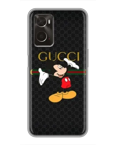 Чехол для OPPO A96 с картинкой «Микки Маус Gucci»