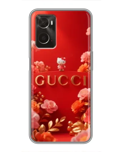 Чехол для OPPO A96 с картинкой «Gucci — золотой сад»