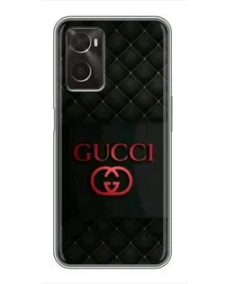 Чехол для OPPO A96 с картинкой «Gucci — стеганый черный»