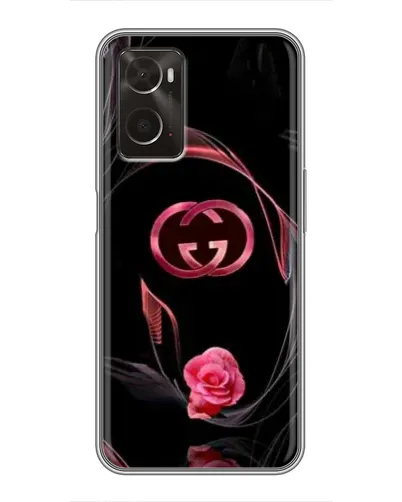 Чехол для OPPO A96 с картинкой «Gucci — неоновая роза»