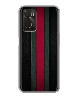 Чехол для OPPO A96 с картинкой «Gucci — неоновая линия»