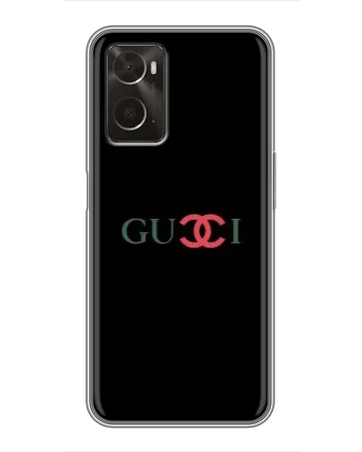 Чехол для OPPO A96 с картинкой «Gucci — красный градиент»