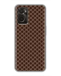 Чохол для OPPO A96 з картинкою «Gucci — шоколадна сітка» Чохол для OPPO A96 з картинкою «Gucci — шоколадна сітка»