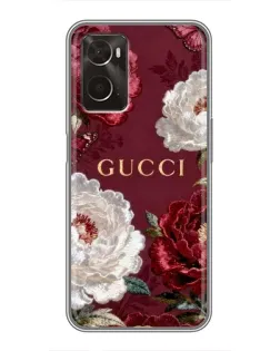 Чохол для OPPO A96 з картинкою «Gucci — бордові троянди» Чохол для OPPO A96 з картинкою «Gucci — бордові троянди»