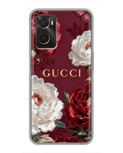 Чохол для OPPO A96 з картинкою «Gucci — бордові троянди» Чохол для OPPO A96 з картинкою «Gucci — бордові троянди»
