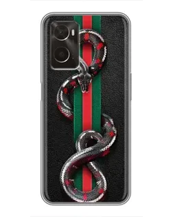 Чохол для OPPO A96 з картинкою «Gucci — змія на смузі» Чохол для OPPO A96 з картинкою «Gucci — змія на смузі»