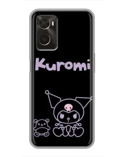 Чехол для OPPO A96 с картинкой «Kuromi — черный минимализм» Чехол для OPPO A96 с картинкой «Kuromi — черный минимализм»