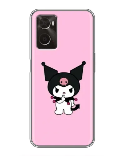 Чехол для OPPO A96 с картинкой «Kuromi — розовая нежность»