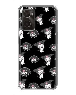 Чехол для OPPO A96 с картинкой «Черный паттерн Kuromi» Чехол для OPPO A96 с картинкой «Черный паттерн Kuromi»