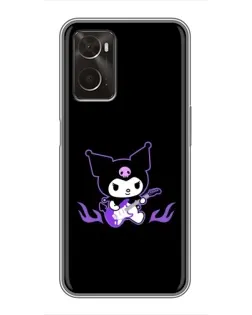 Чехол для OPPO A96 с картинкой «Электрическая Kuromi» Чехол для OPPO A96 с картинкой «Электрическая Kuromi»
