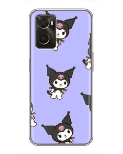 Чехол для OPPO A96 с картинкой «Паттерн с Kuromi» Чехол для OPPO A96 с картинкой «Паттерн с Kuromi»