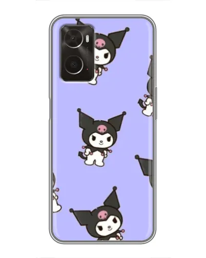 Чехол для OPPO A96 с картинкой «Паттерн с Kuromi»