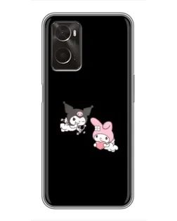 Чехол для OPPO A96 с картинкой «My Melody и Kuromi» Чехол для OPPO A96 с картинкой «My Melody и Kuromi»