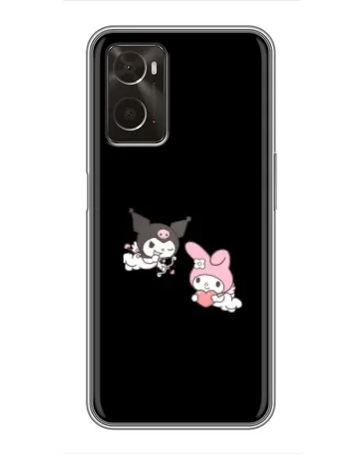 Чехол для OPPO A96 с картинкой «My Melody и Kuromi»