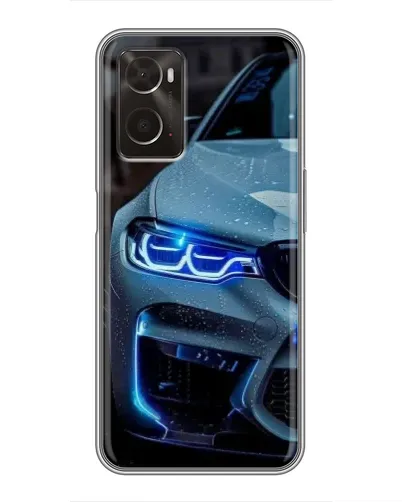 Чехол для OPPO A96 с картинкой «Взгляд BMW с синими фарами» Чехол для OPPO A96 с картинкой «Взгляд BMW с синими фарами»