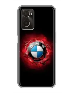 Чехол для OPPO A96 с картинкой «Логотип BMW — вспышка»