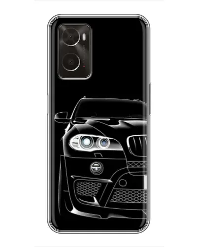 Чехол для OPPO A96 с картинкой «Темный силуэт BMW» Чехол для OPPO A96 с картинкой «Темный силуэт BMW»