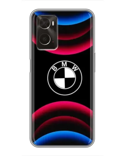 Чехол для OPPO A96 с картинкой «Логотип BMW и неоновые дуги» Чехол для OPPO A96 с картинкой «Логотип BMW и неоновые дуги»