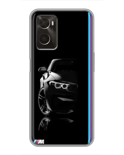 Чехол для OPPO A96 с картинкой «Силуэт BMW в темноте» Чехол для OPPO A96 с картинкой «Силуэт BMW в темноте»