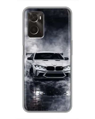 Чехол для OPPO A96 с картинкой «BMW сквозь туман» Чехол для OPPO A96 с картинкой «BMW сквозь туман»