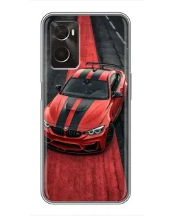 Чехол для OPPO A96 с картинкой «BMW на красной дорожке»