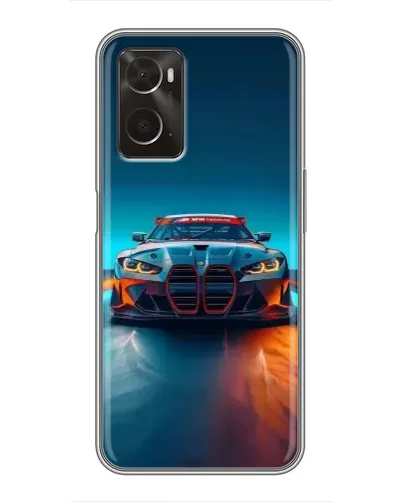 Чехол для OPPO A96 с картинкой «BMW — огни неона» Чехол для OPPO A96 с картинкой «BMW — огни неона»