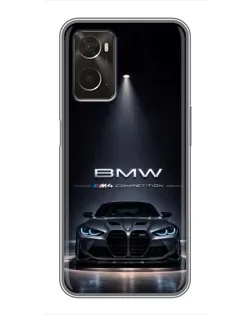 Чохол для OPPO A96 з картинкою «BMW крізь нічне місто» Чохол для OPPO A96 з картинкою «BMW крізь нічне місто»