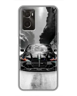 Чохол для OPPO A96 з картинкою «BMW — акварельний дрифт» Чохол для OPPO A96 з картинкою «BMW — акварельний дрифт»
