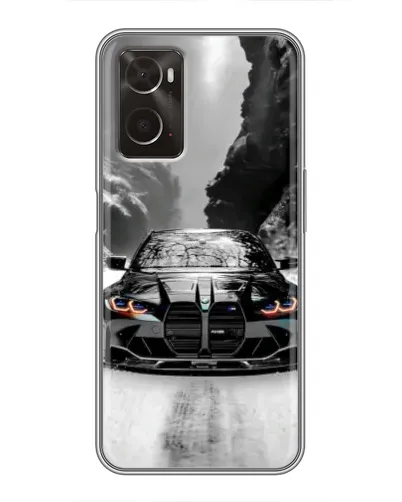 Чехол для OPPO A96 с картинкой «BMW — акварельный дрифт» Чехол для OPPO A96 с картинкой «BMW — акварельный дрифт»