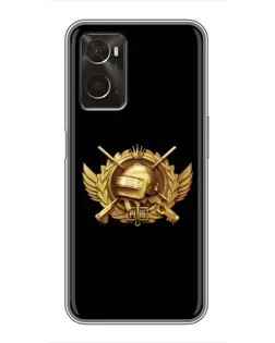 Чохол для OPPO A96 з картинкою «PUBG — помаранчевий градієнт»