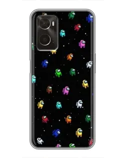 Чохол для OPPO A96 з картинкою «Екіпаж Among Us»
