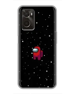 Чохол для OPPO A96 з картинкою «Червоний Among Us»