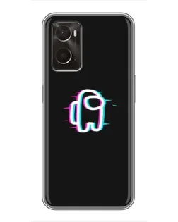 Чохол для OPPO A96 з картинкою «Among Us неон»