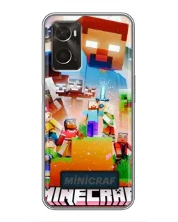 Чохол для OPPO A96 з картинкою «Minecraft герої гри»