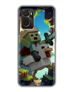 Чохол для OPPO A96 з картинкою «Стів та гусь»