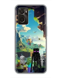 Чохол для OPPO A96 з картинкою «Ендермен у лісі»