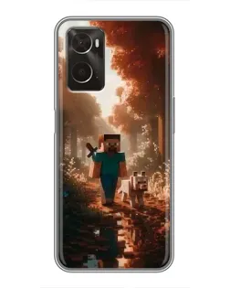 Чохол для OPPO A96 з картинкою «Стів у лісі»