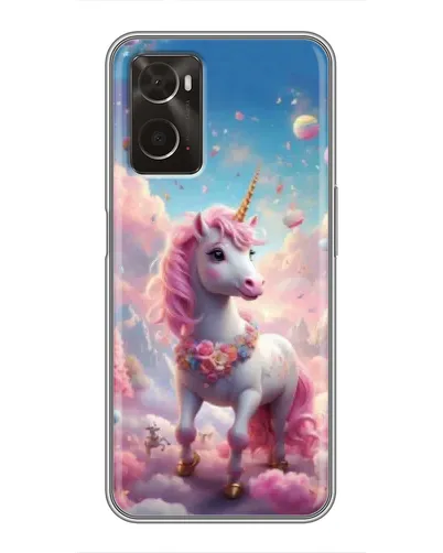 Чохол для OPPO A96 з картинкою «Єдиноріг серед хмар»