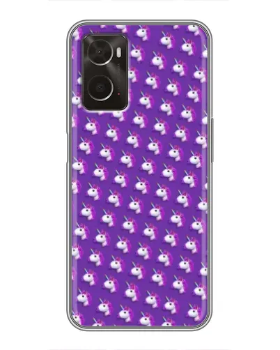 Чохол для OPPO A96 з картинкою «Єдинороги на фіолетовому»