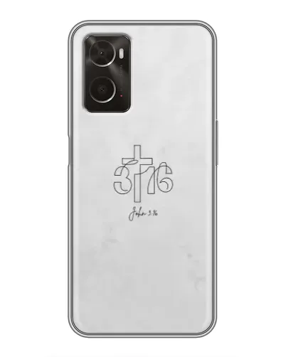 Чохол для OPPO A96 з картинкою «Івана 3:16 Хрест»