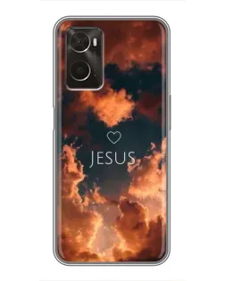 Чохол для OPPO A96 з картинкою «Сяйво Імені Jesus»
