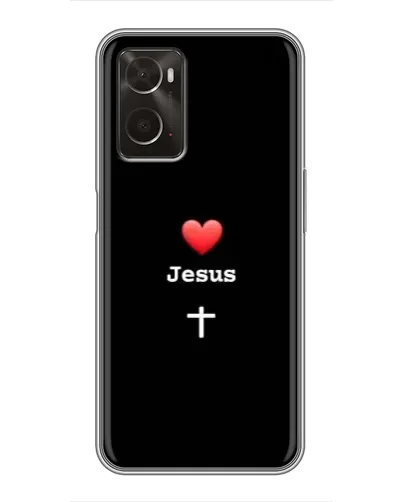 Чохол для OPPO A96 з картинкою «Серце - Jesus»